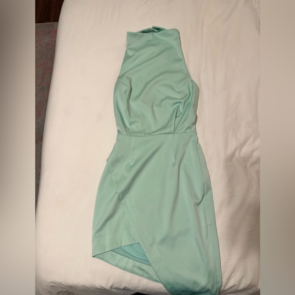 Elliatt Camo Blouson Halter Dress in Seafoam NWOT - Picture 2 of 4